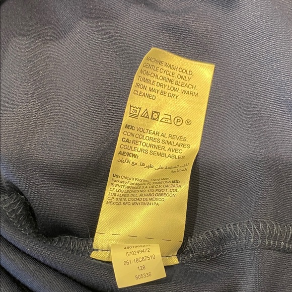 Chico’s Navy Sleeveless Vest - Picture 6 of 7